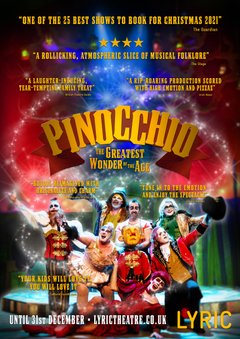 Lyric Theatre Belfast press reviews poster